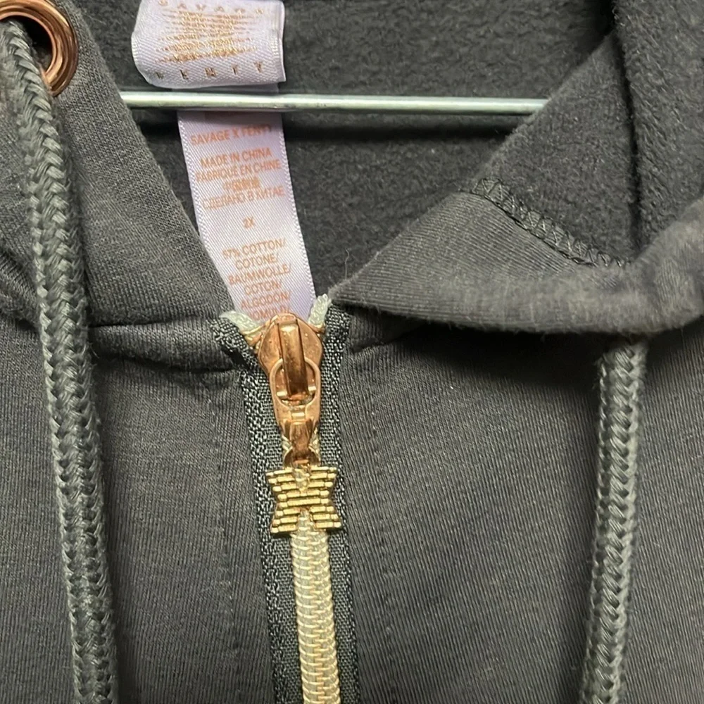 Savage X Fenty - Forever Savage Showgirl Hooded Gray Onesie